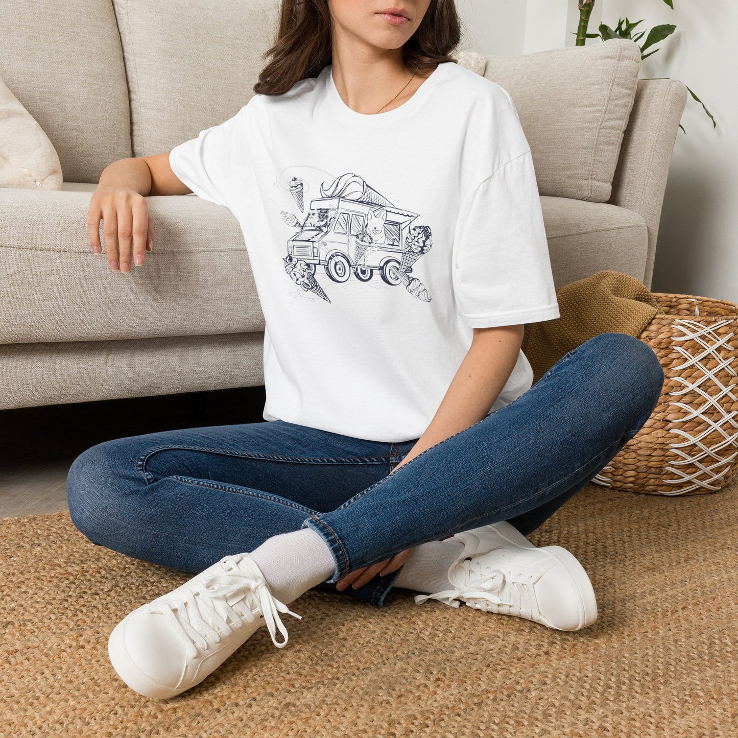 NYP Adult Tee | Cat Ice Cream