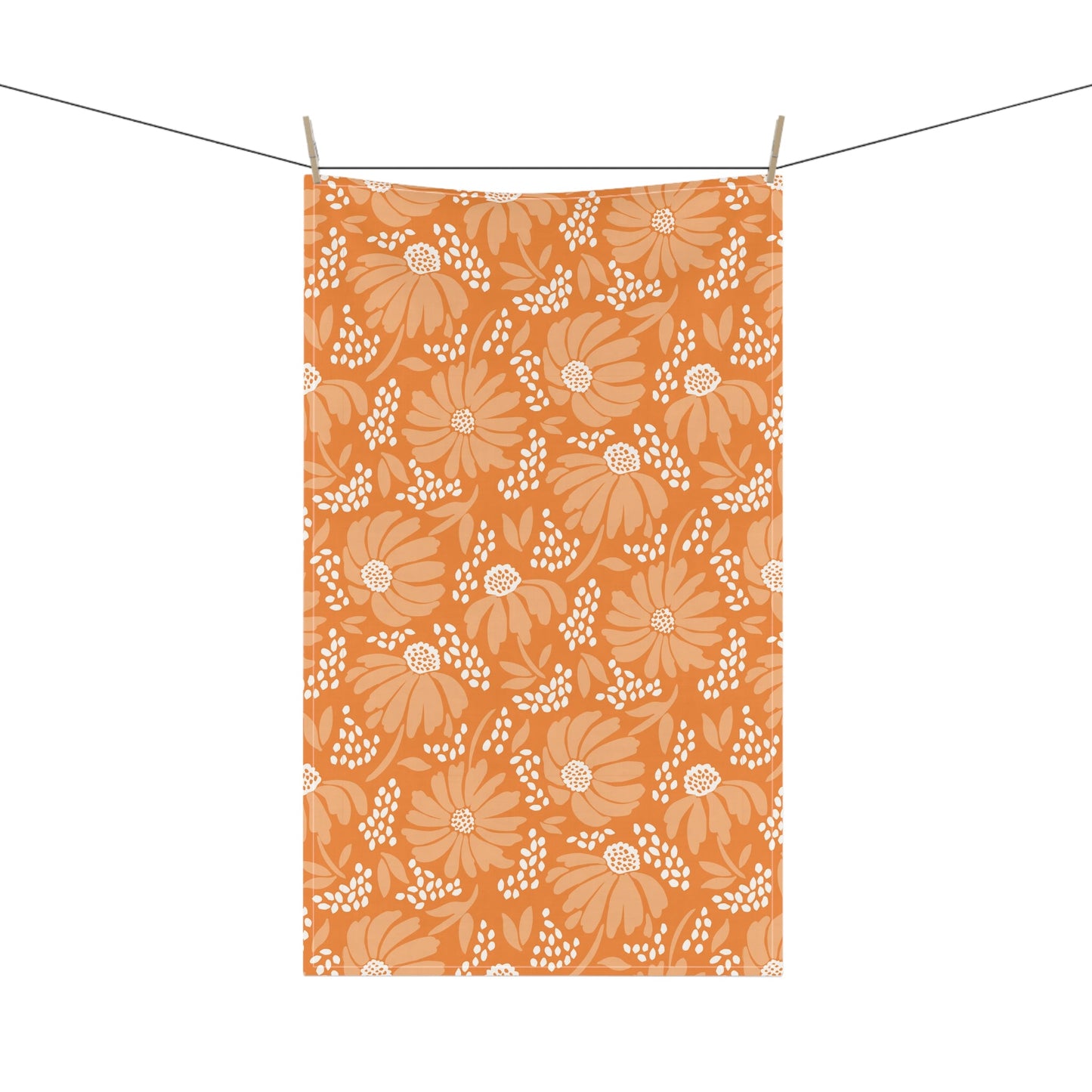 Tea Towel | Orange & White | Bellis
