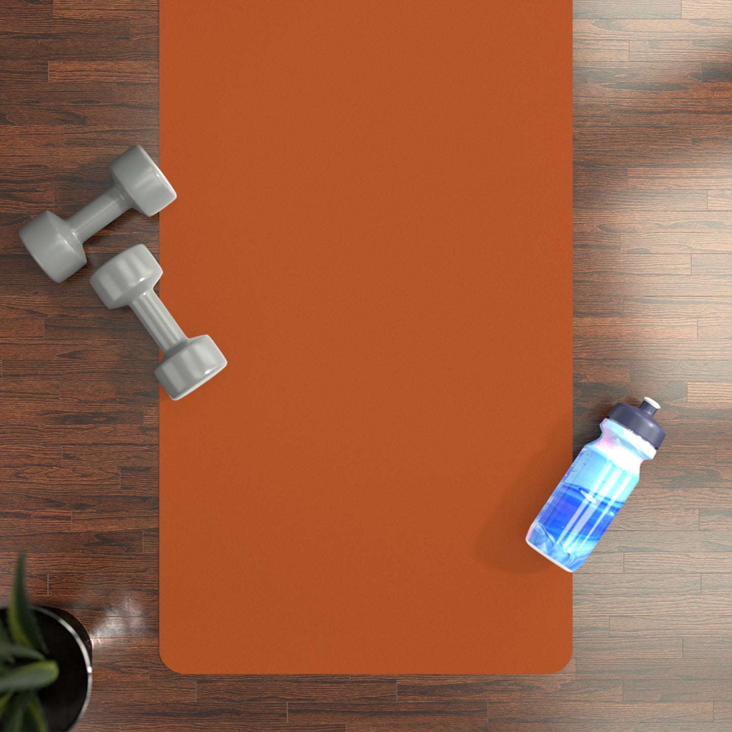 Yoga Mat | Dark Orange & White | Dark