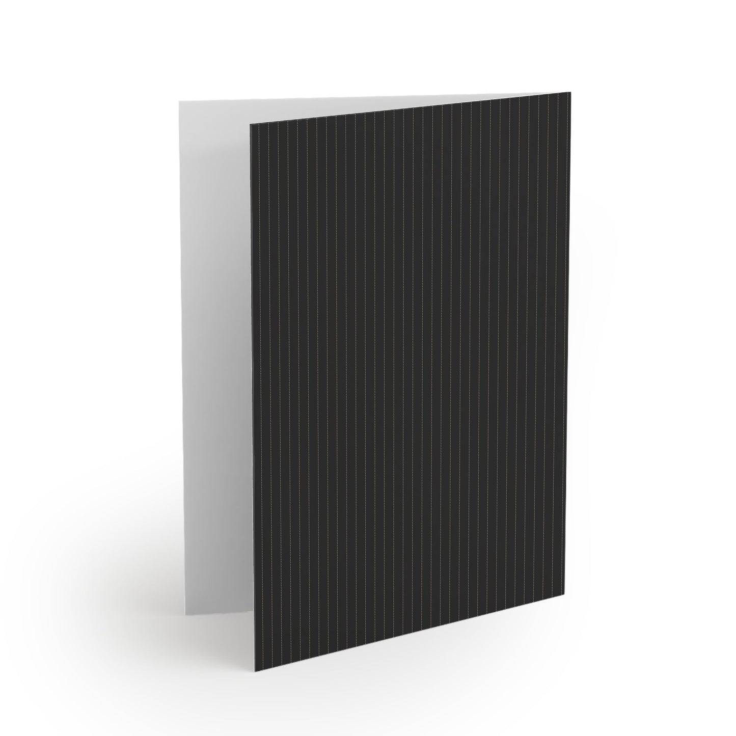 Notecards | Black & Gold | Pinstripe