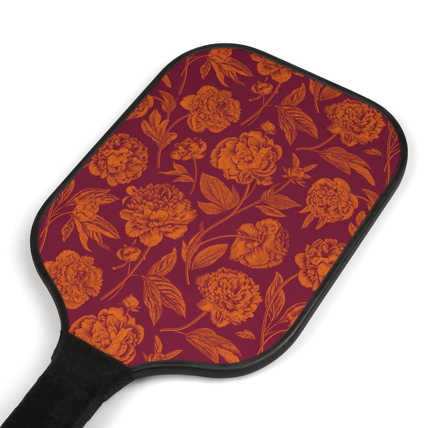 Pickleball Paddle Kit | Maroon & Orange | Peony