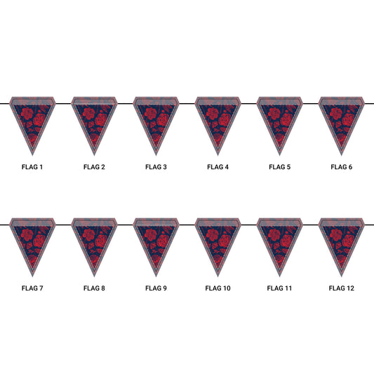 Flag Garland | Oxford, Mississippi | Peony