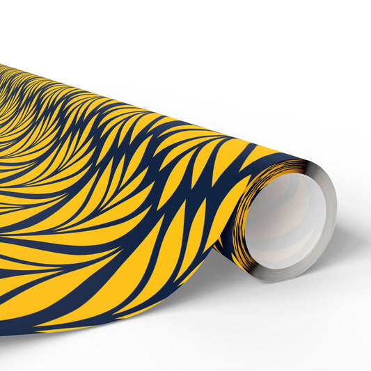 Gift Wrap | Yellow & Blue | Palm