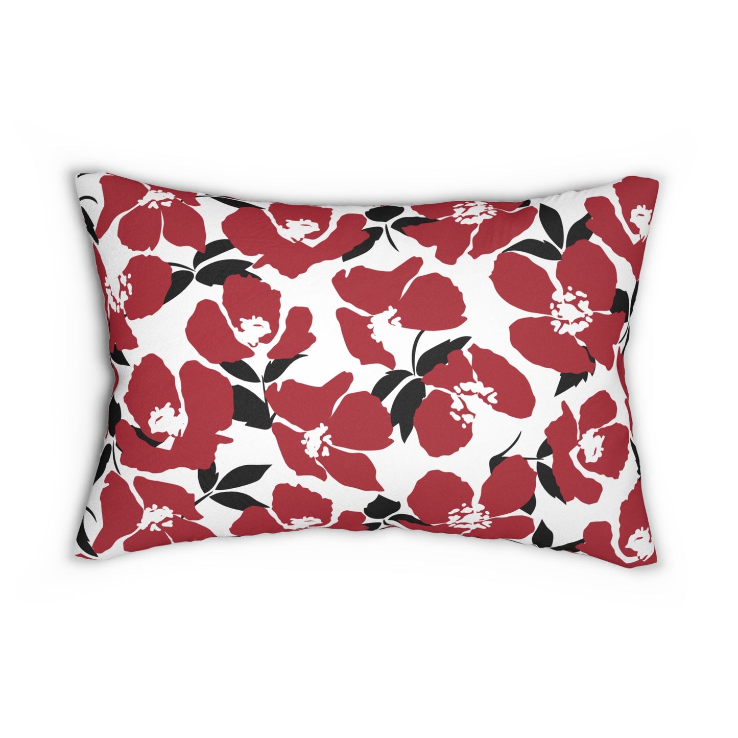 Pillow | Red & Black | Poppy