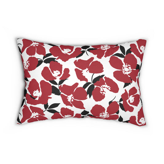 Pillow | Red & Black | Poppy
