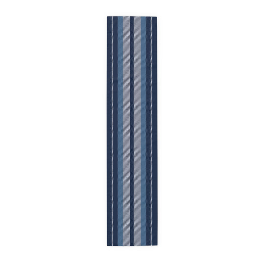 Table Runner | Light Blue & White | Stripe