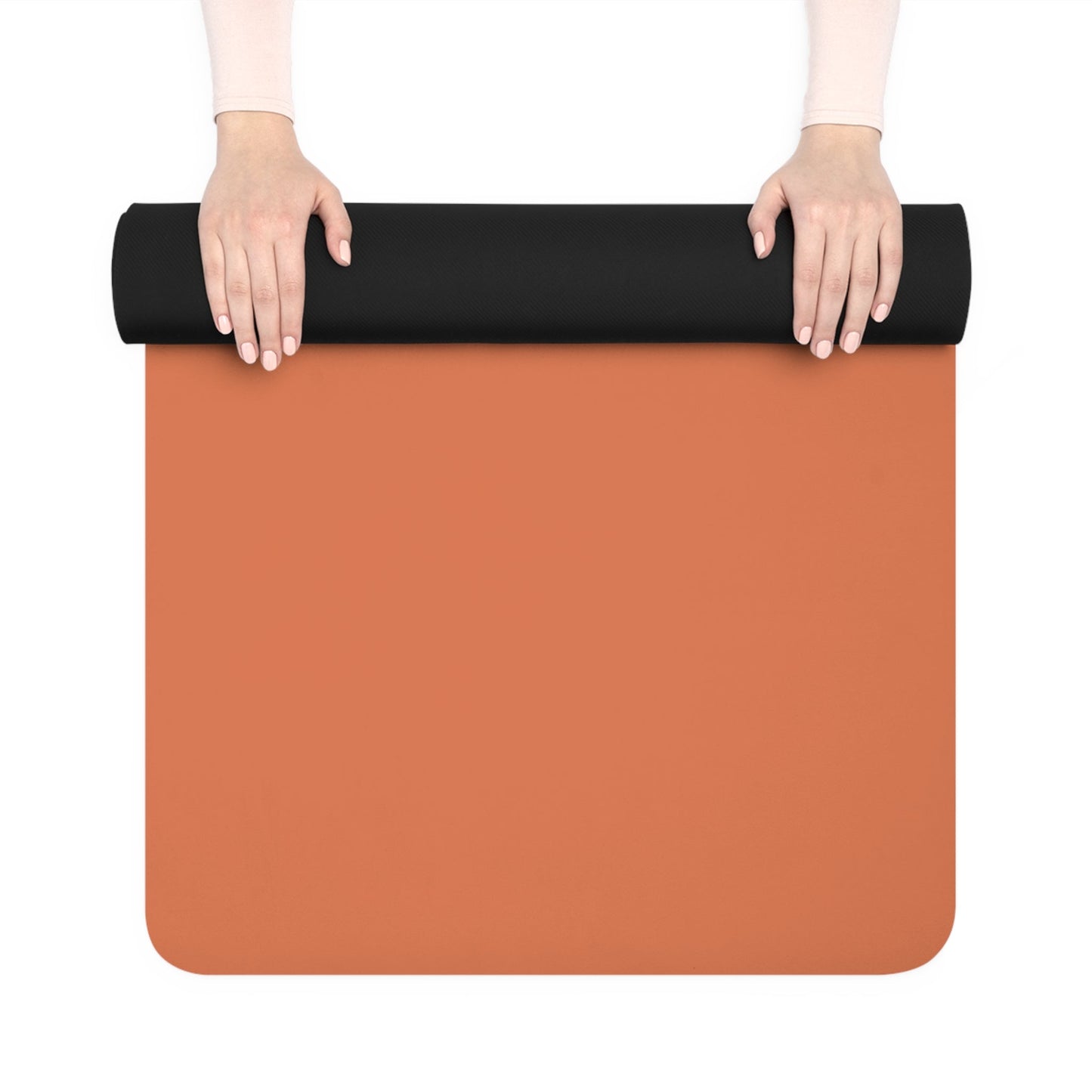 Yoga Mat | Dark Orange & White | Light