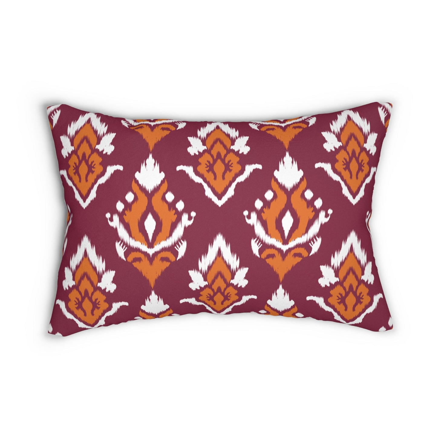 Pillow | Maroon & Orange | Ikat