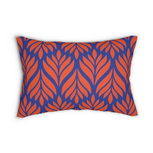 Pillow | Bright Blue & Orange | Palm