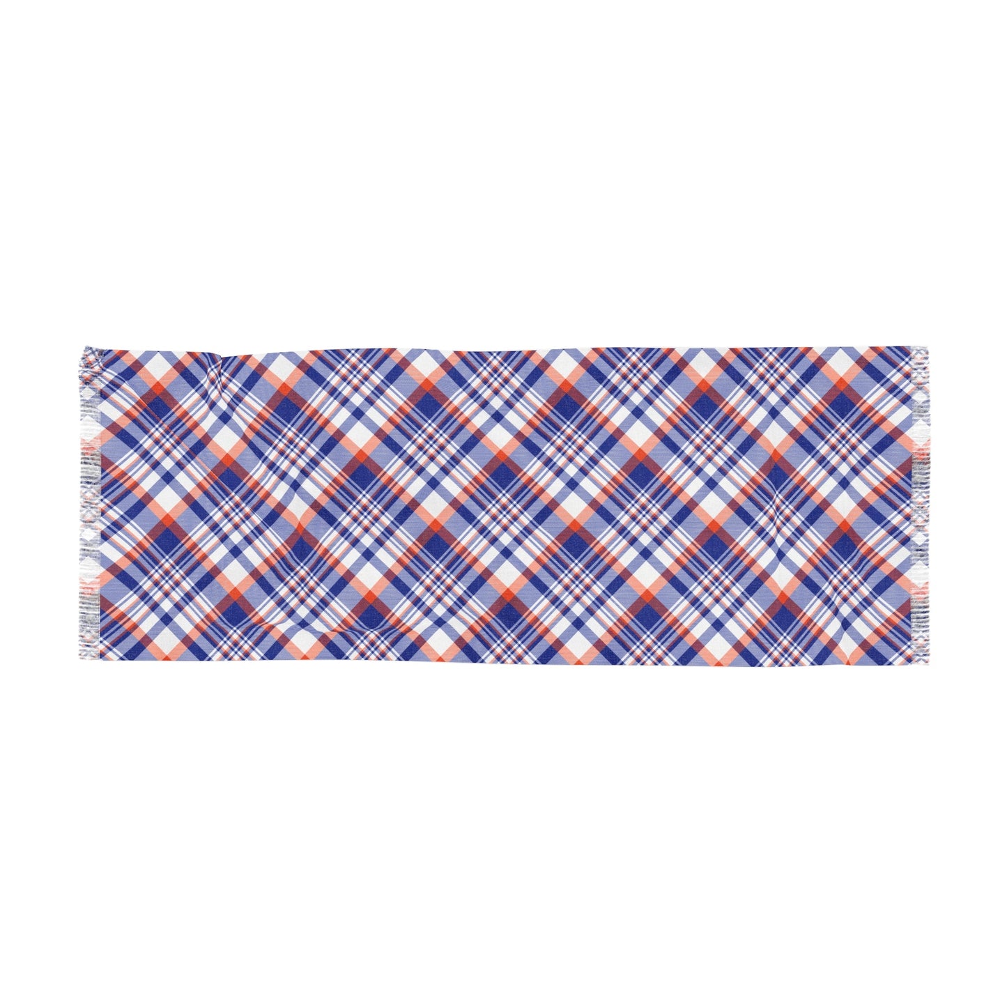 Scarf | Bright Blue & Orange | Tartan