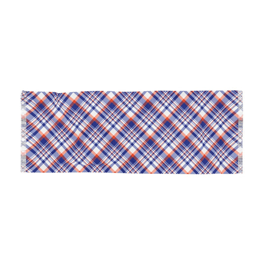 Scarf | Bright Blue & Orange | Tartan