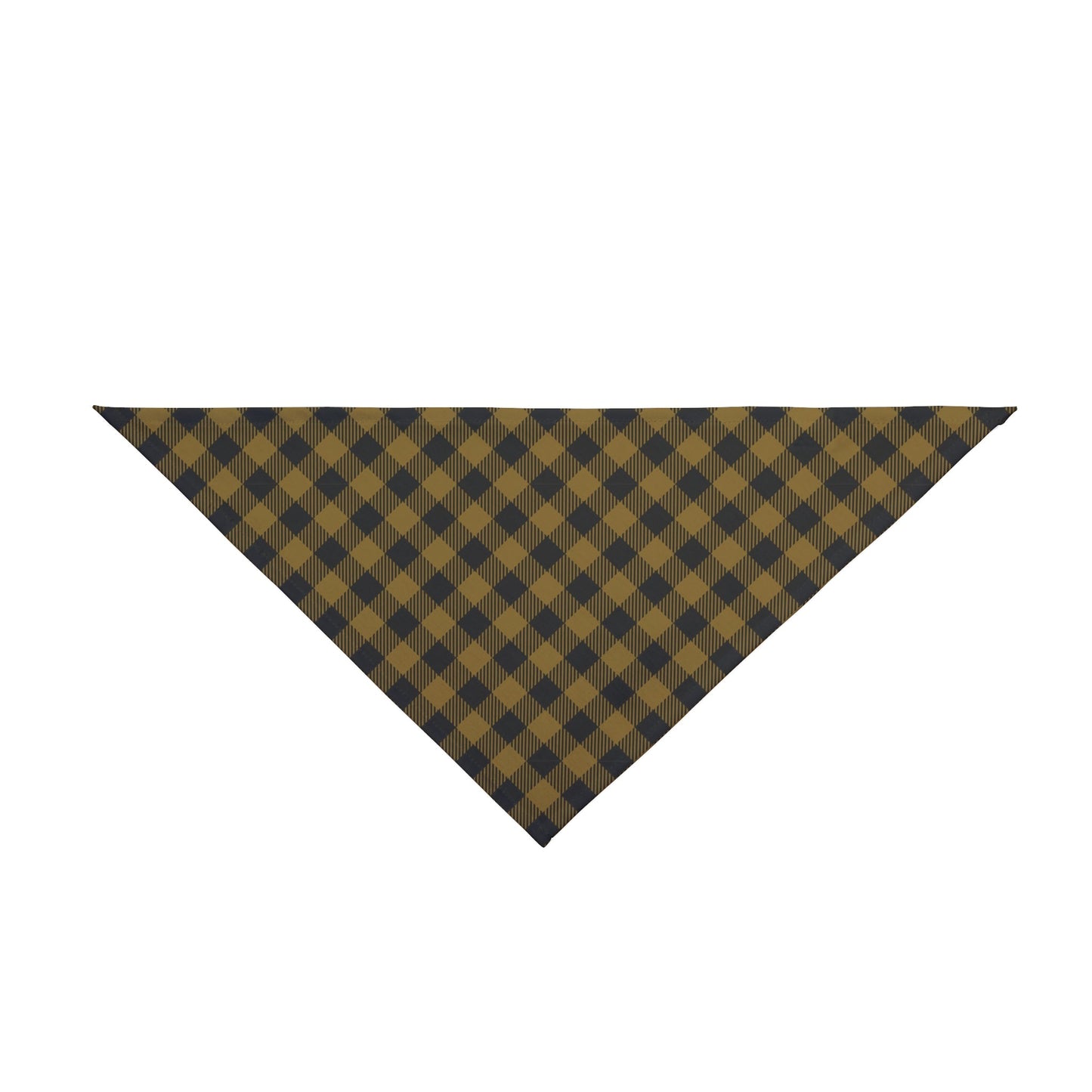 Pet Bandana | Black & Gold | Gingham