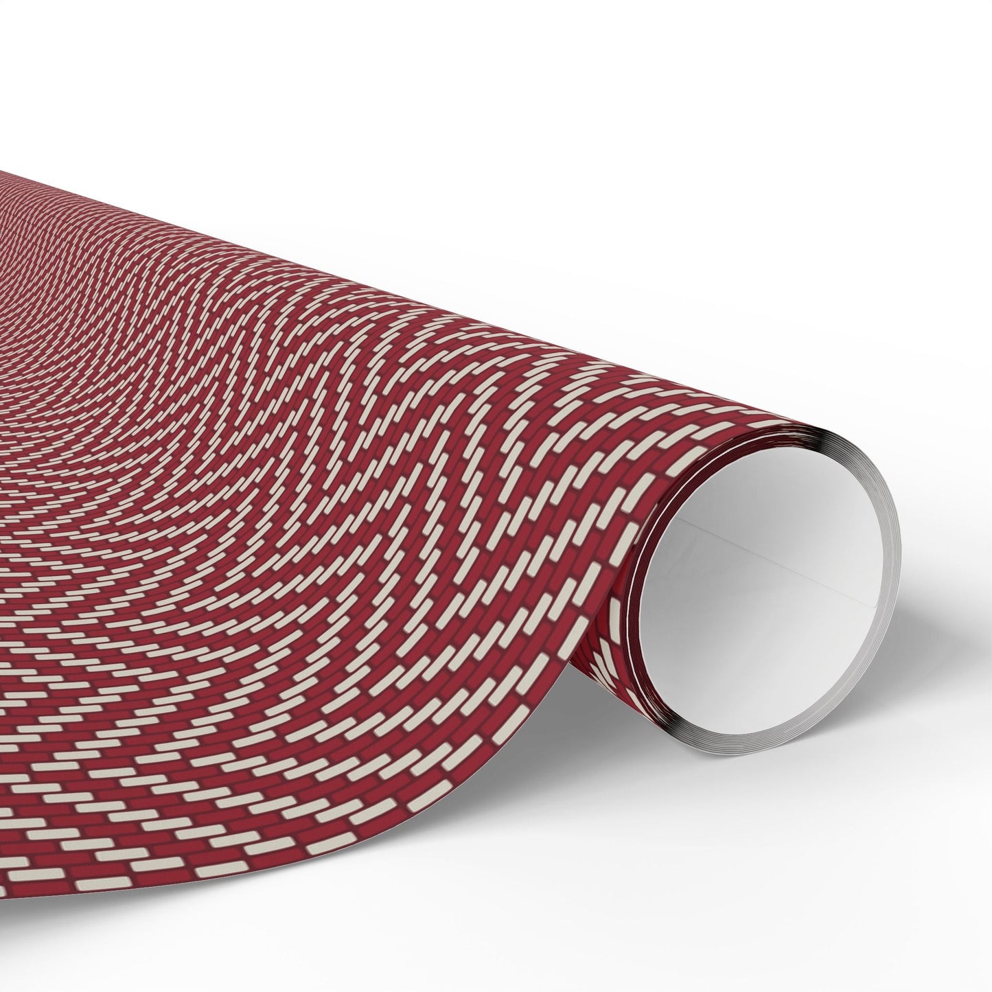 Gift Wrap | Maroon & White | Herringbone