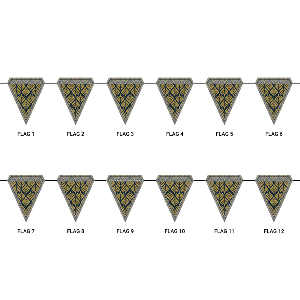 Flag Garland | Notre Dame, Indiana | Palm