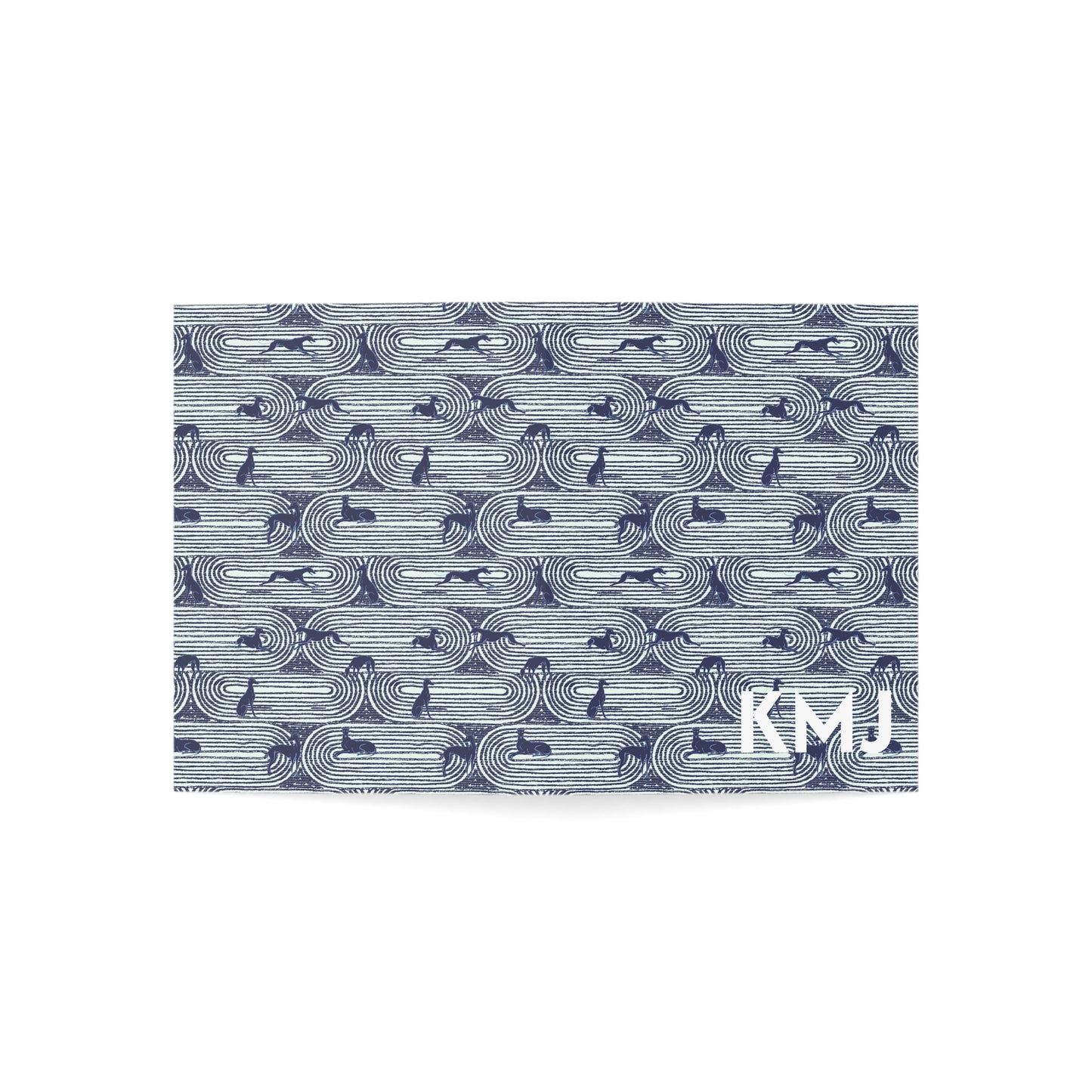 Monogram Notecards | Greyhounds | Teal Track