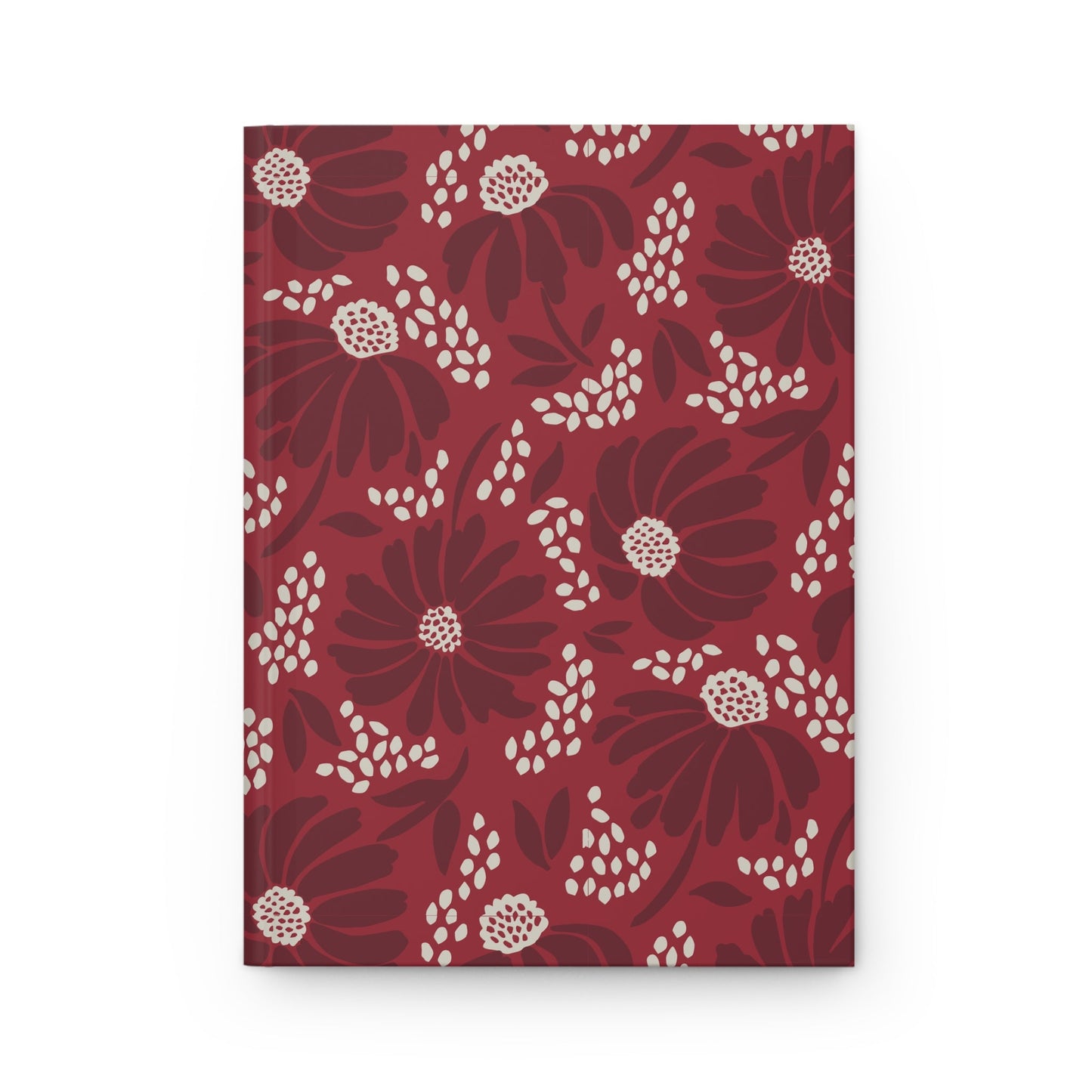 Hardcover Journal | Maroon & White | Bellis