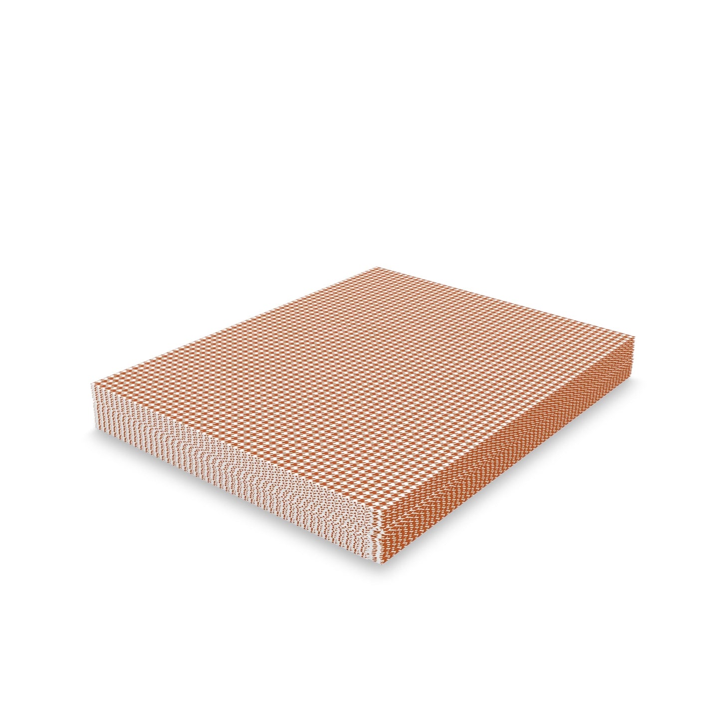 Notecards | Dark Orange & White | Houndstooth