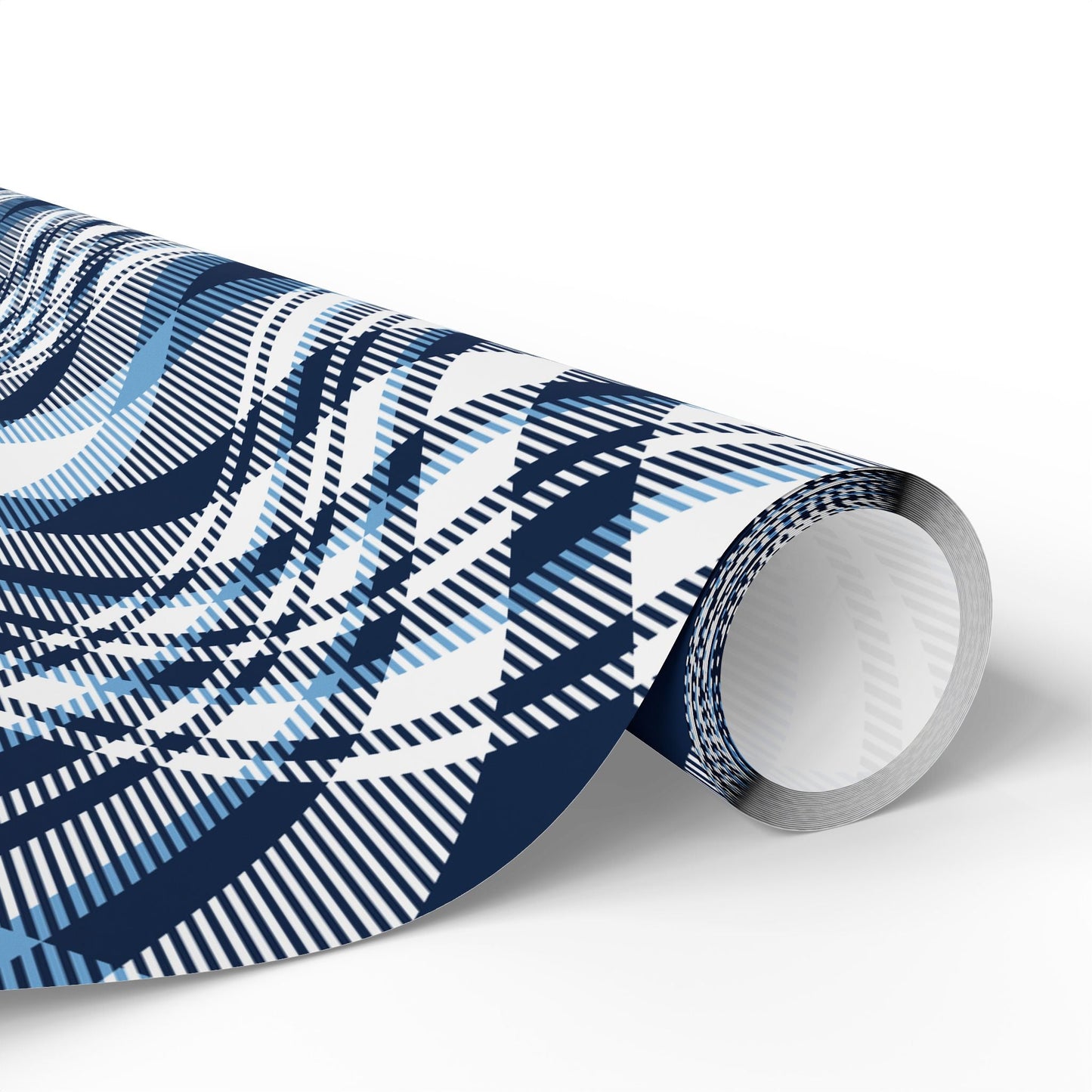 Gift Wrap | Light Blue & White | Tartan