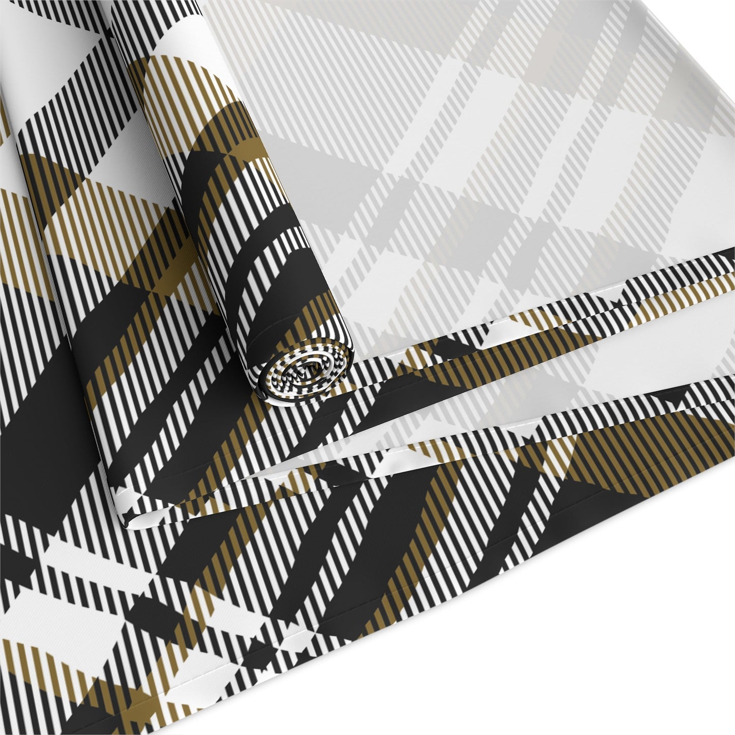 Table Runner | Black & Gold | Tartan