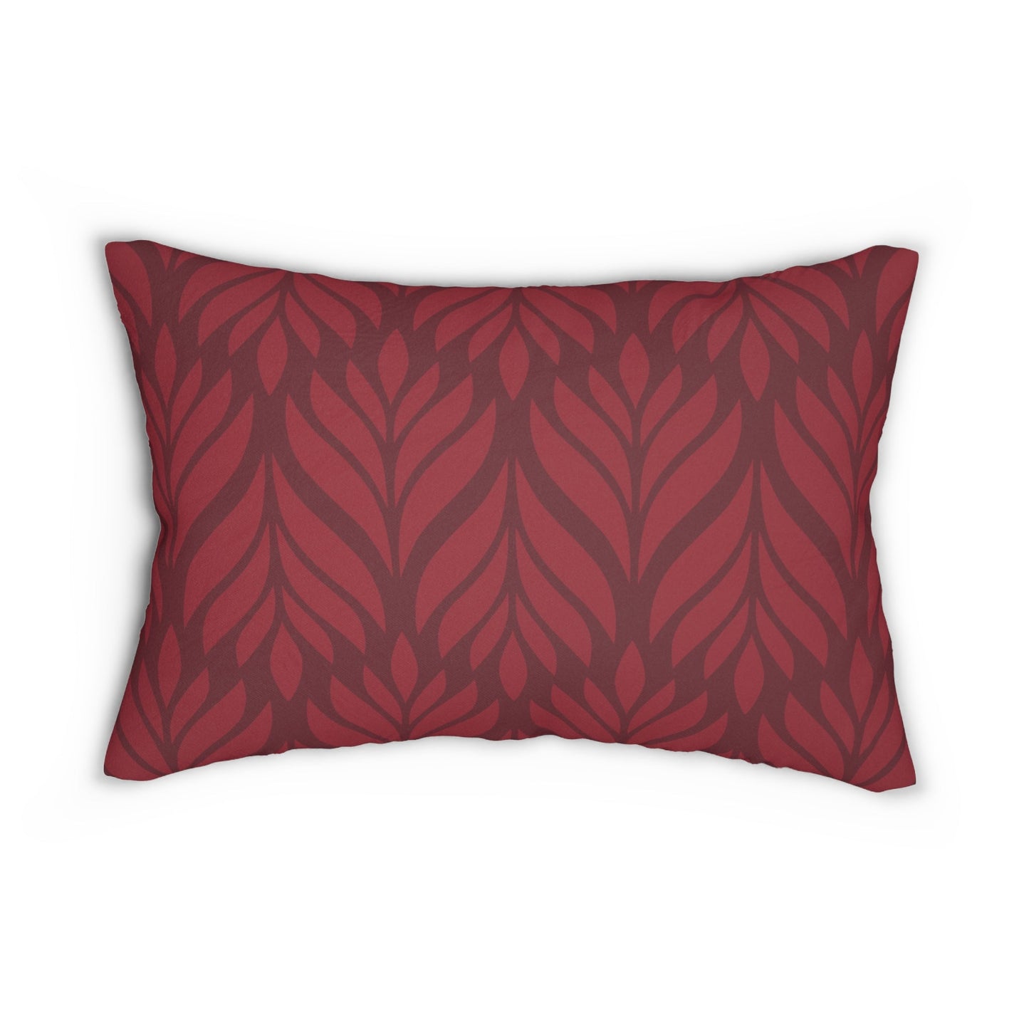 Pillow | Maroon & White | Palm