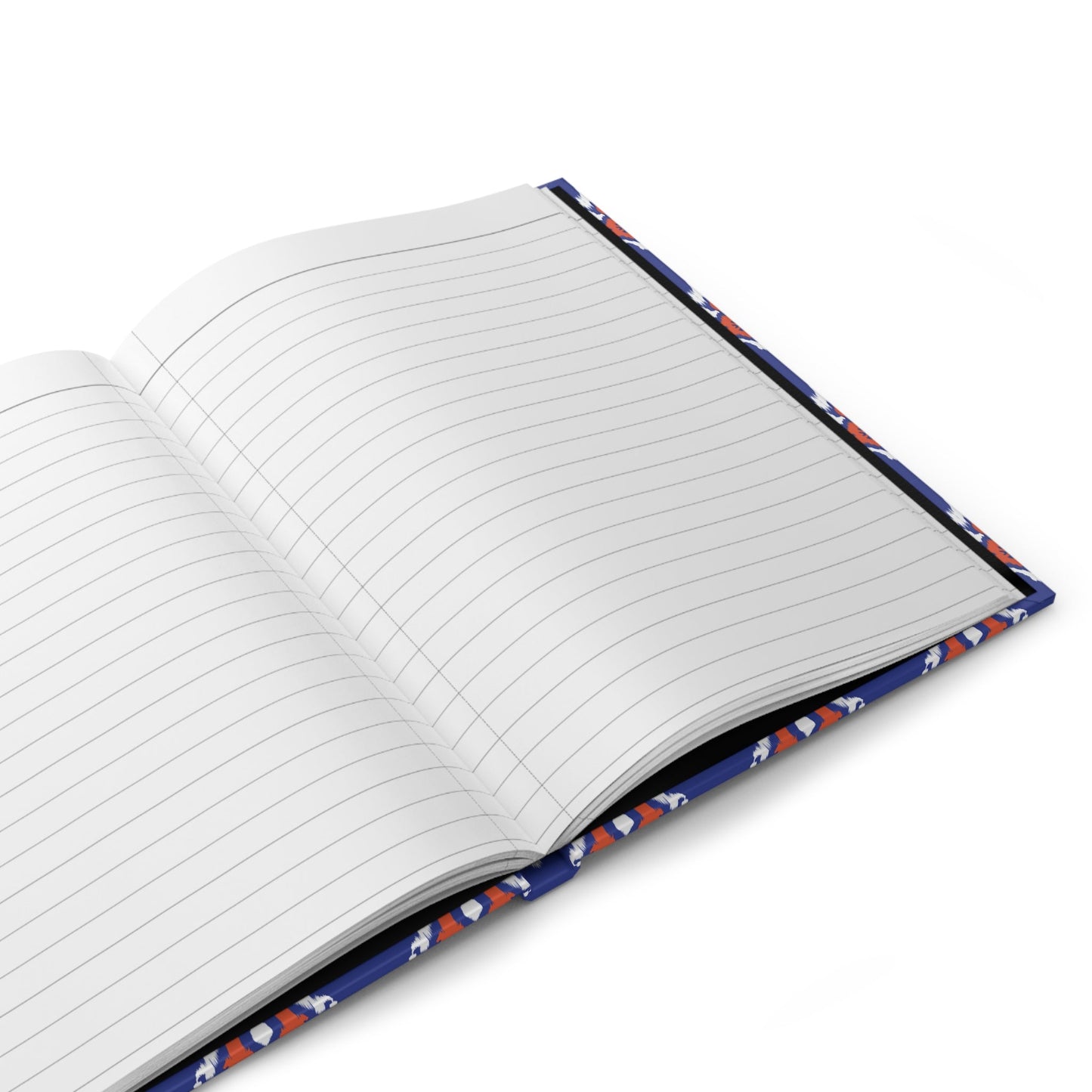 Hardcover Journal | Bright Blue & Orange | Ikat