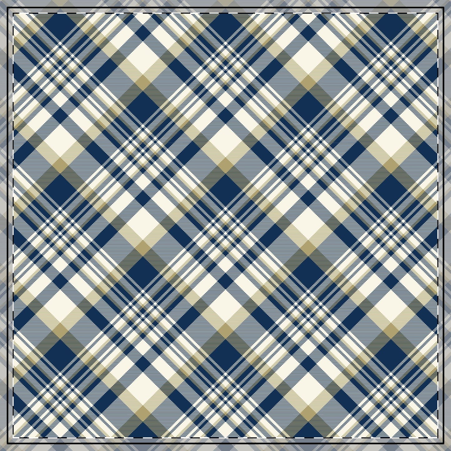 Tablecloth | Blue & Gold | Tartan
