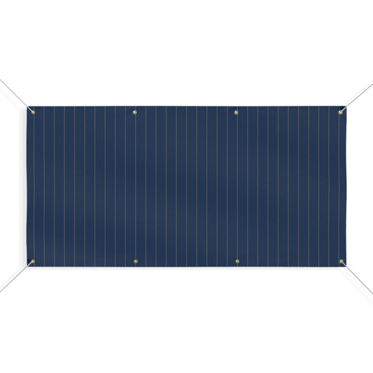 Banner | Gold & Blue | Pinstripe
