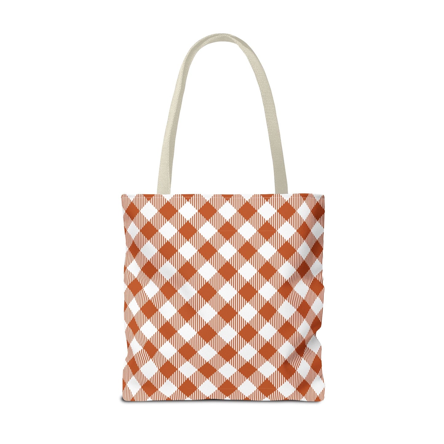Totes | Dark Orange & White | Gingham