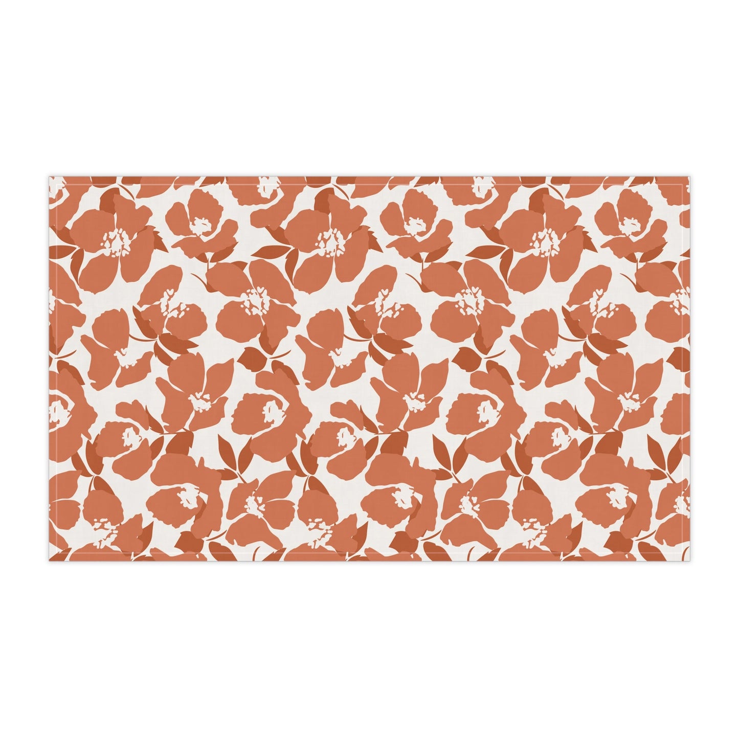 Tea Towels | Dark Orange & White | Poppy