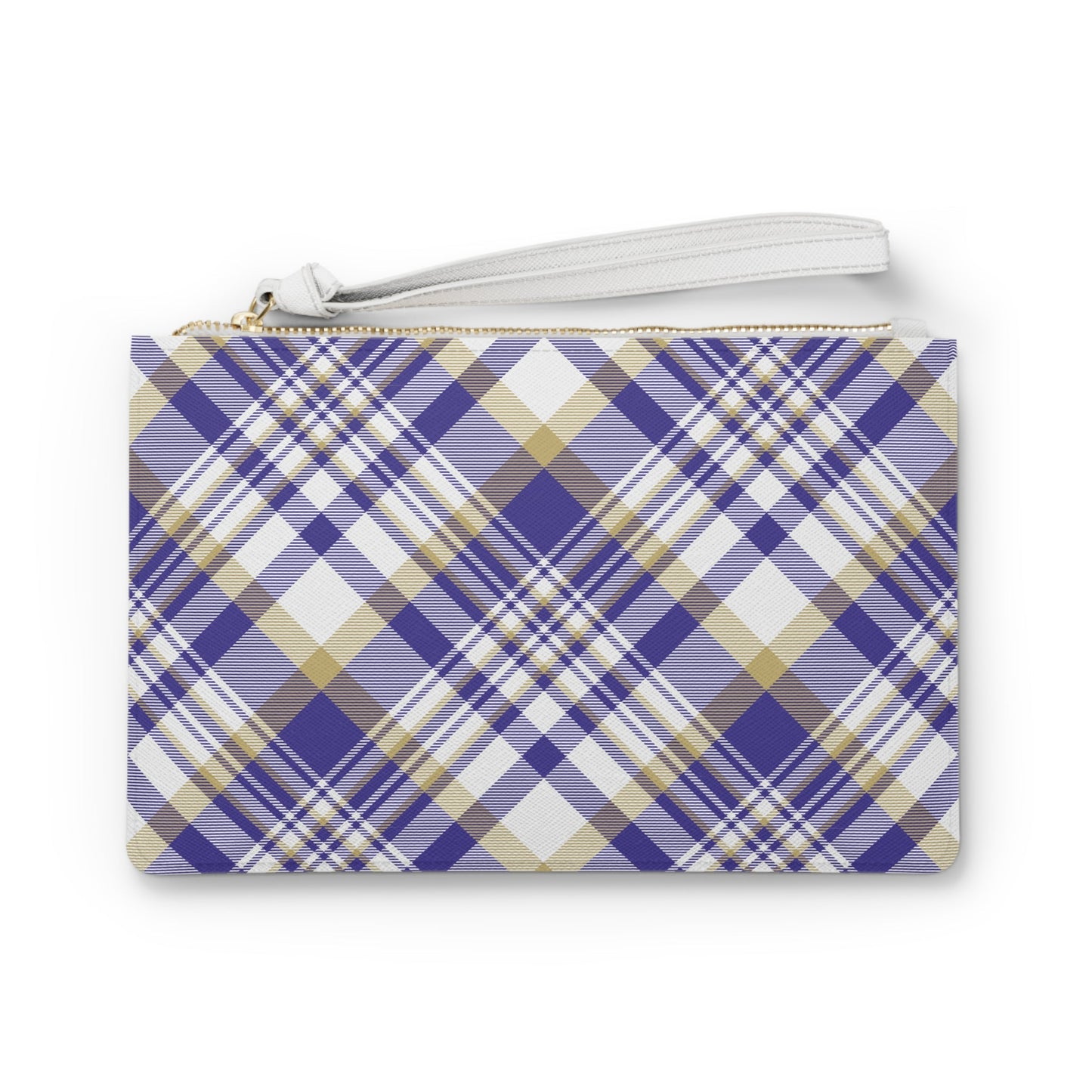 Clutch Bag | Purple & Gold | Tartan