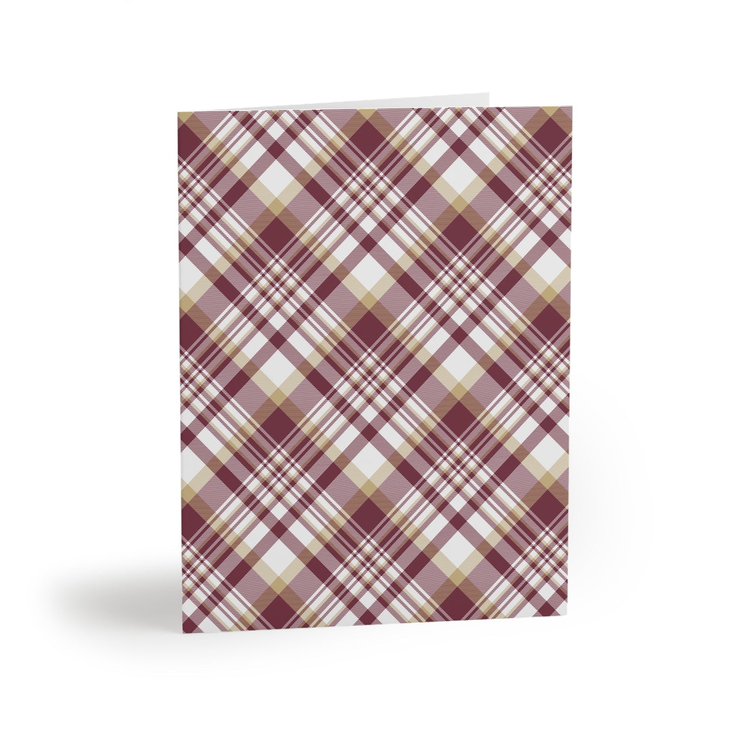 Notecards | Maroon & Gold | Tartan