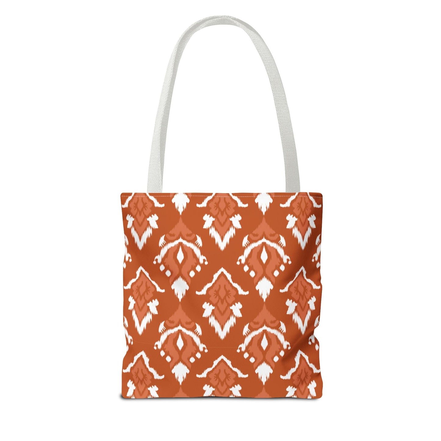 Totes | Dark Orange & White | Ikat
