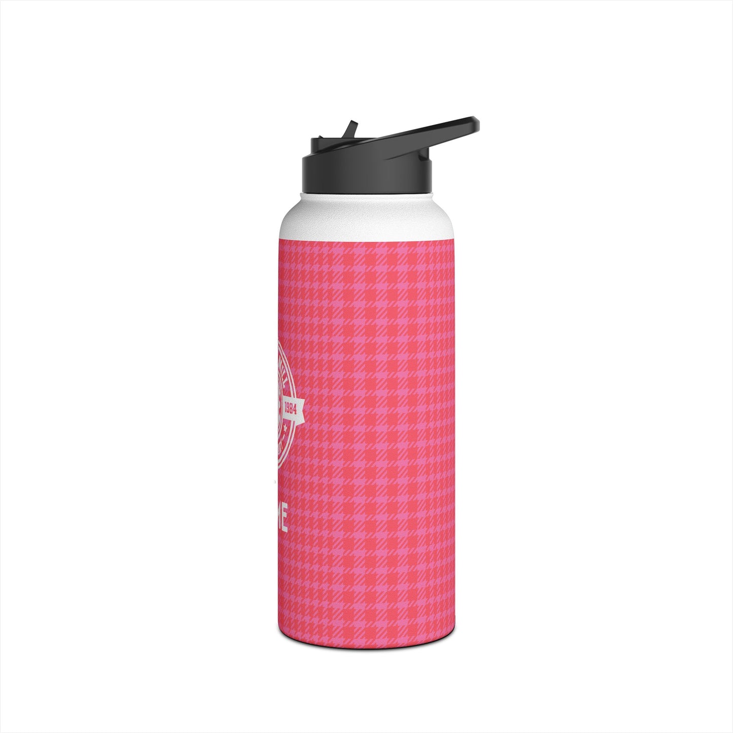 Insulated Water Bottle | Greyhounds | Pink Tartan