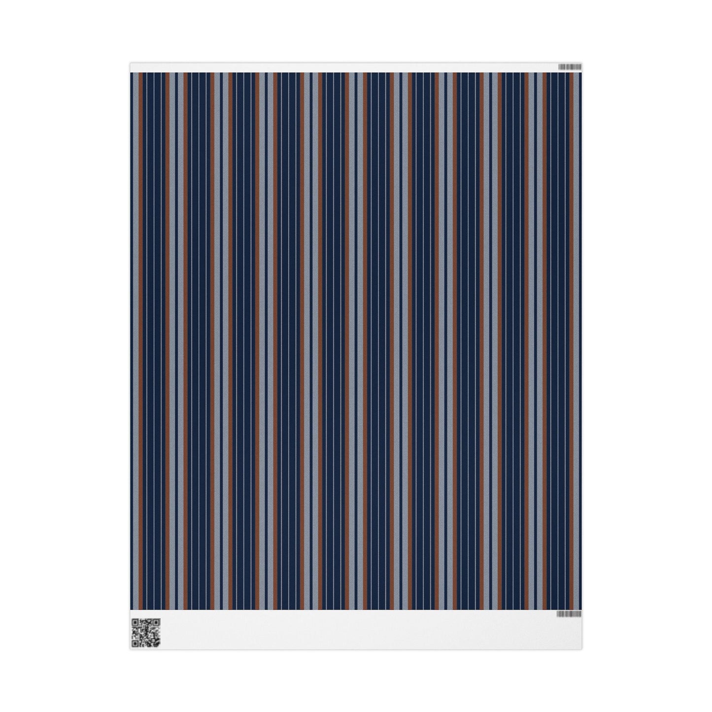 Gift Wrap | Orange & Blue | Stripe