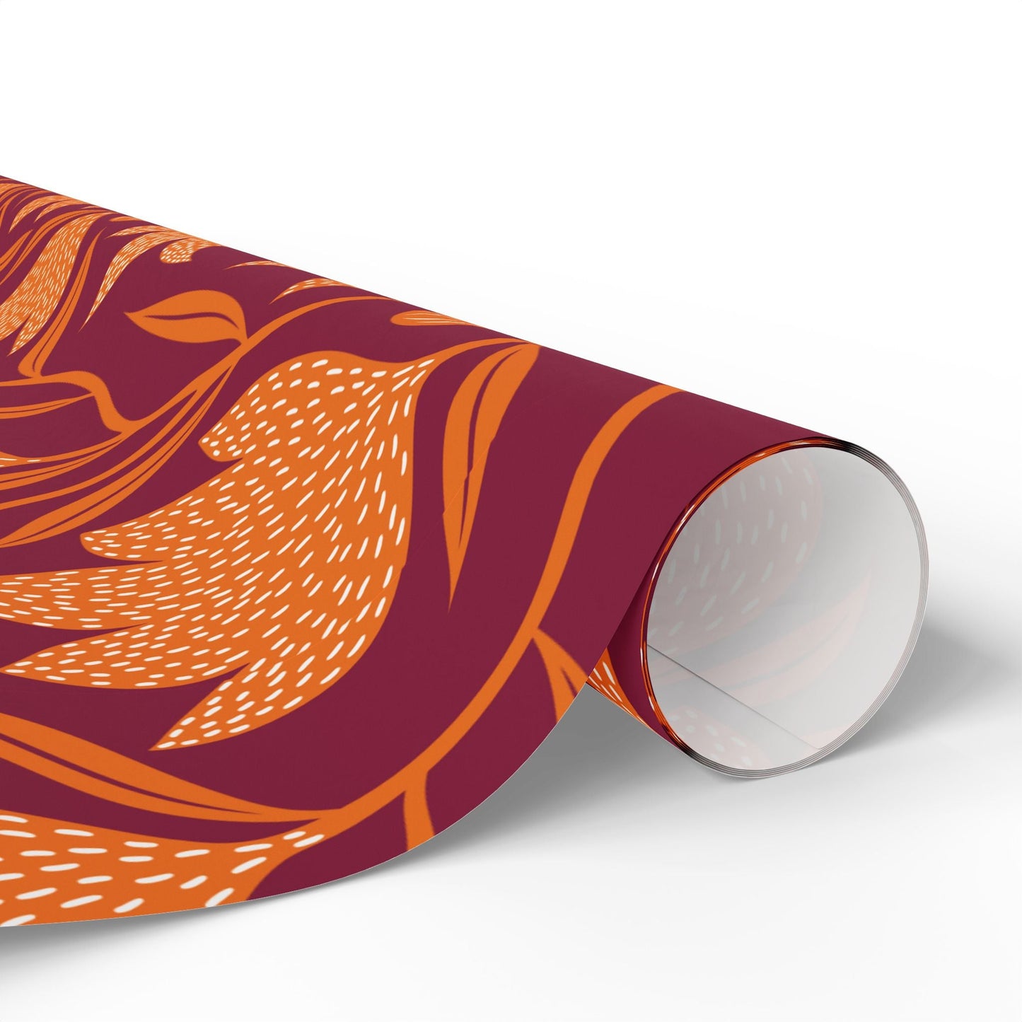 Gift Wrap | Maroon & Orange | Magnolia