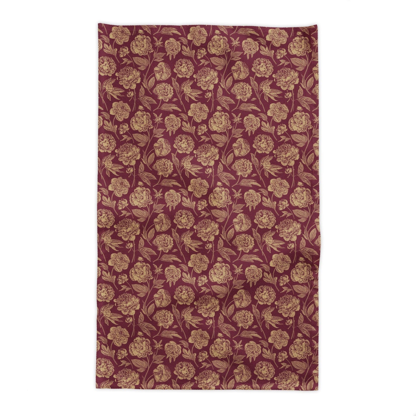 Tablecloth | Maroon & Gold | Peony