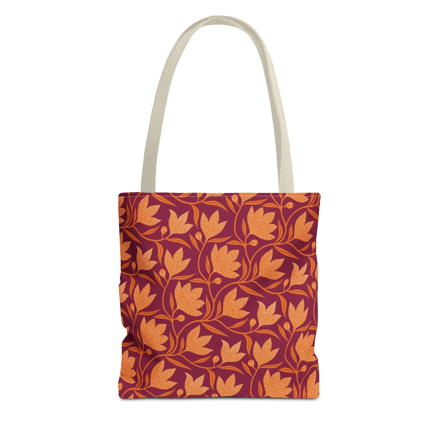 Tote Bags | Maroon & Orange | Magnolia