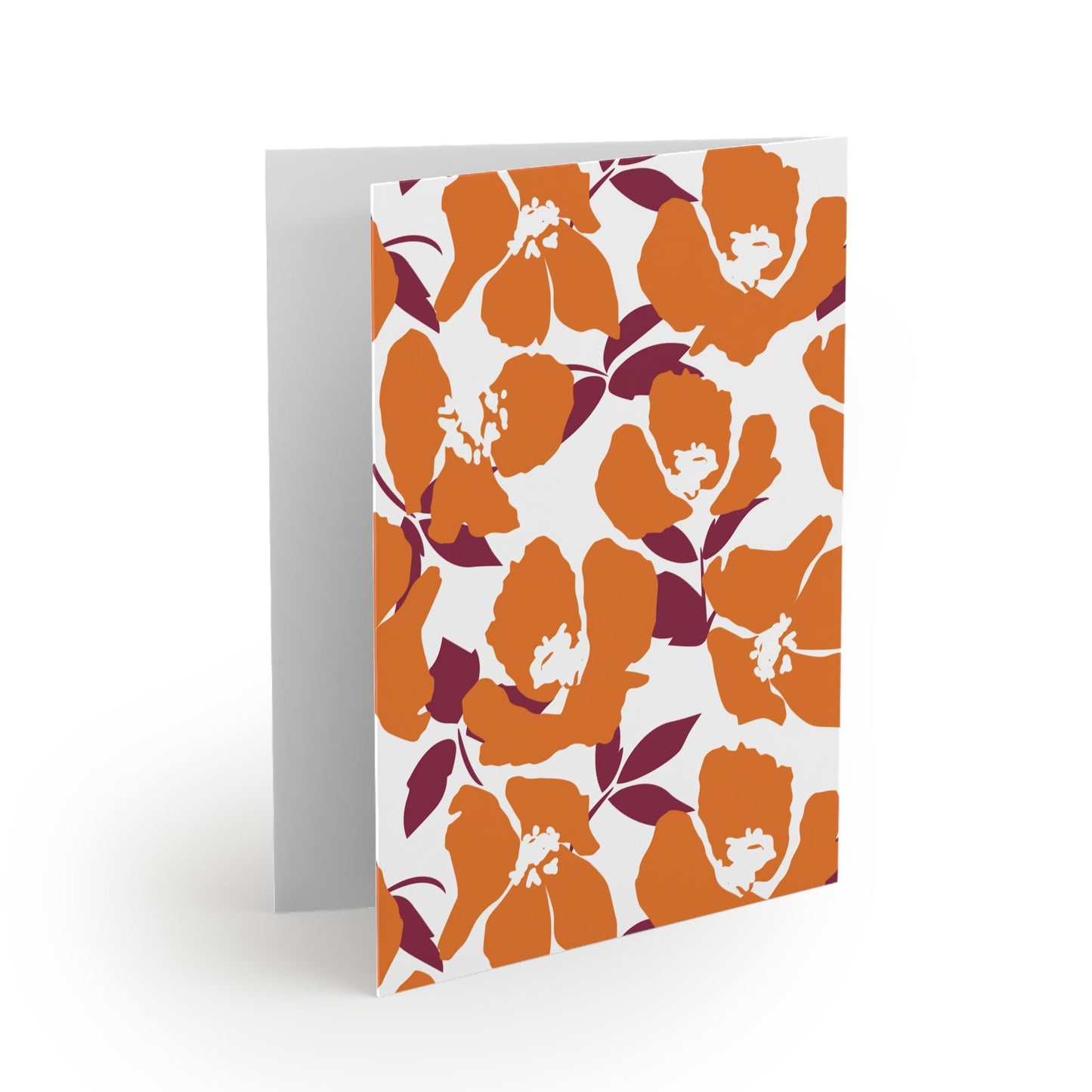 Notecards | Maroon & Orange | Poppy