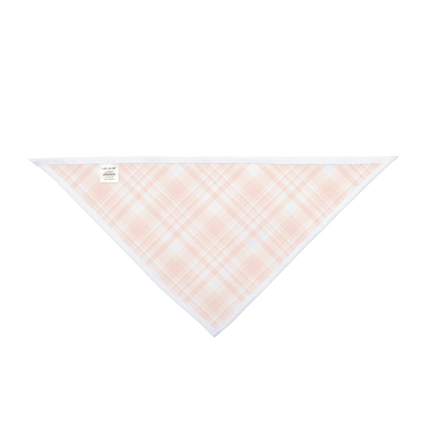 Pet Bandana | Orange & White | Tartan
