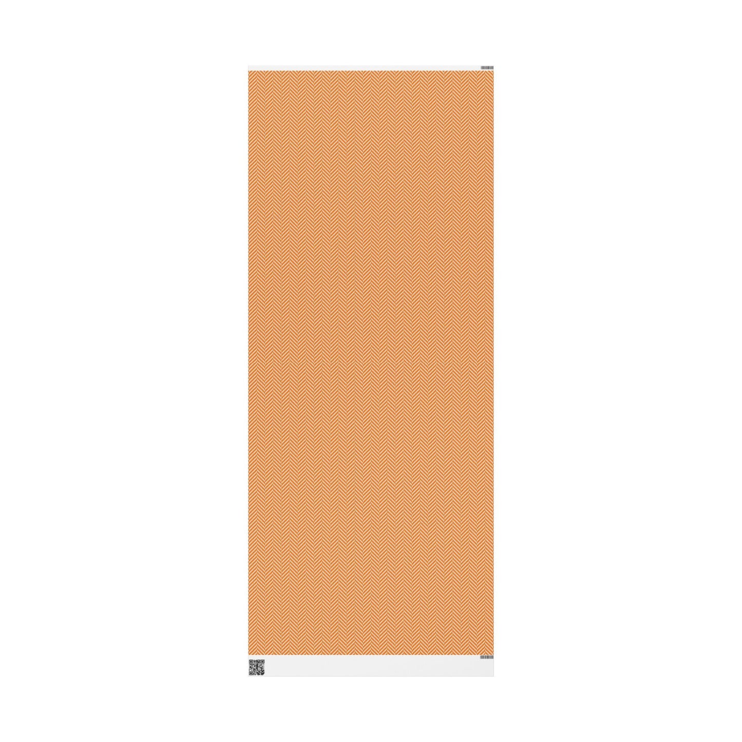 Gift Wrap | Orange & White | Herringbone
