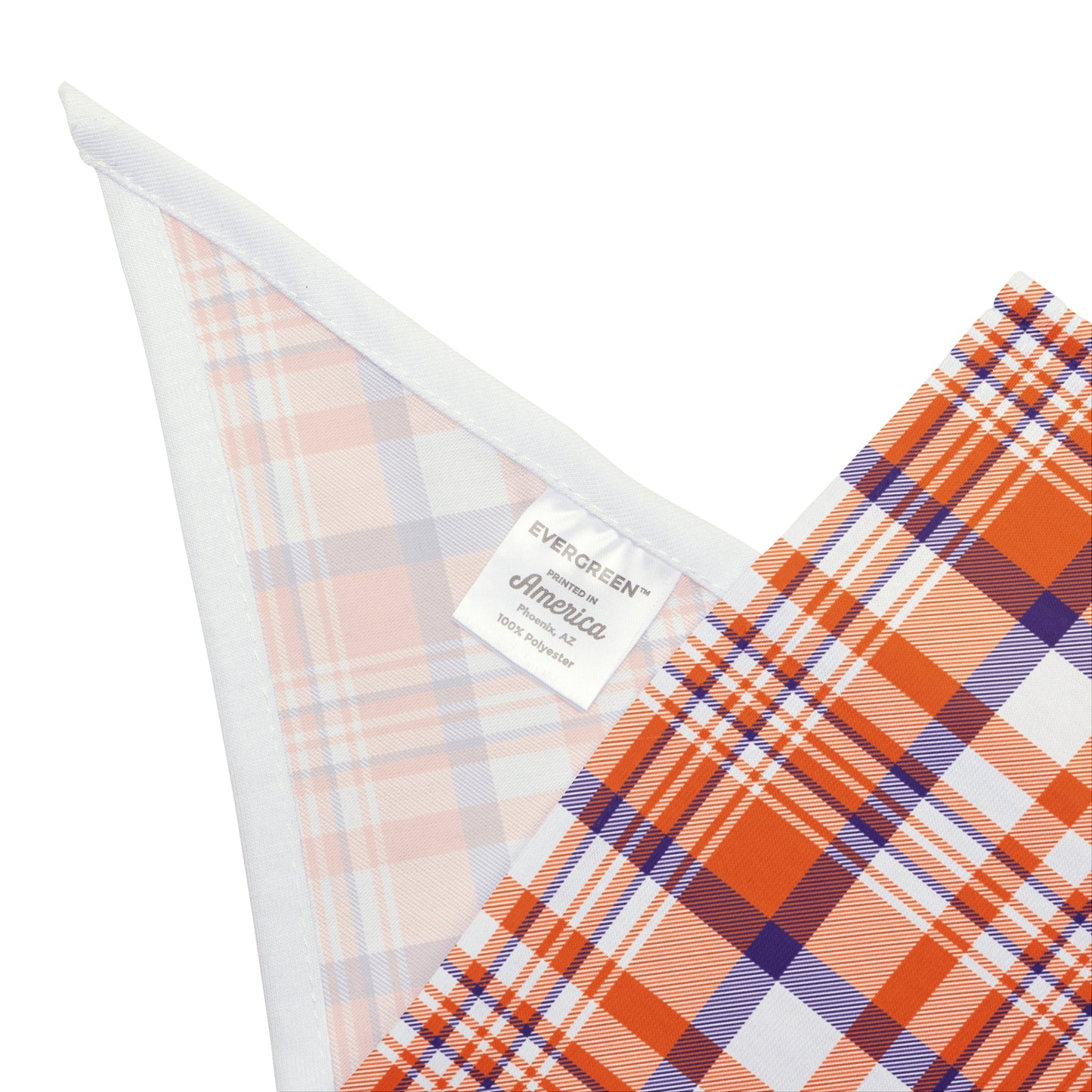 Pet Bandana | Clemson, SC | Tartan