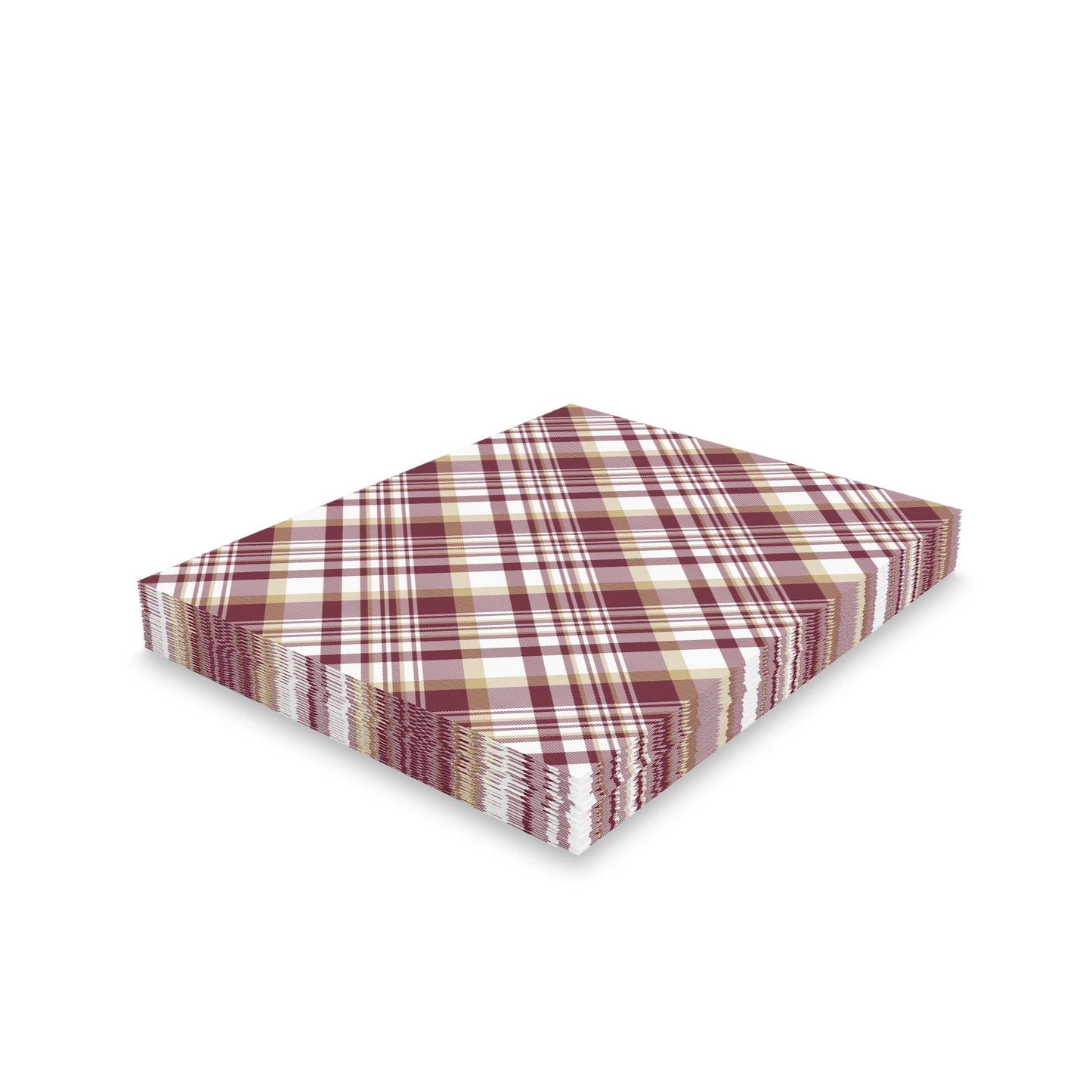 Notecards | Maroon & Gold | Tartan