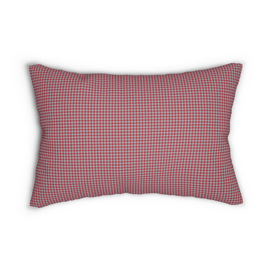 Pillow | Red & Gray | Houndstooth