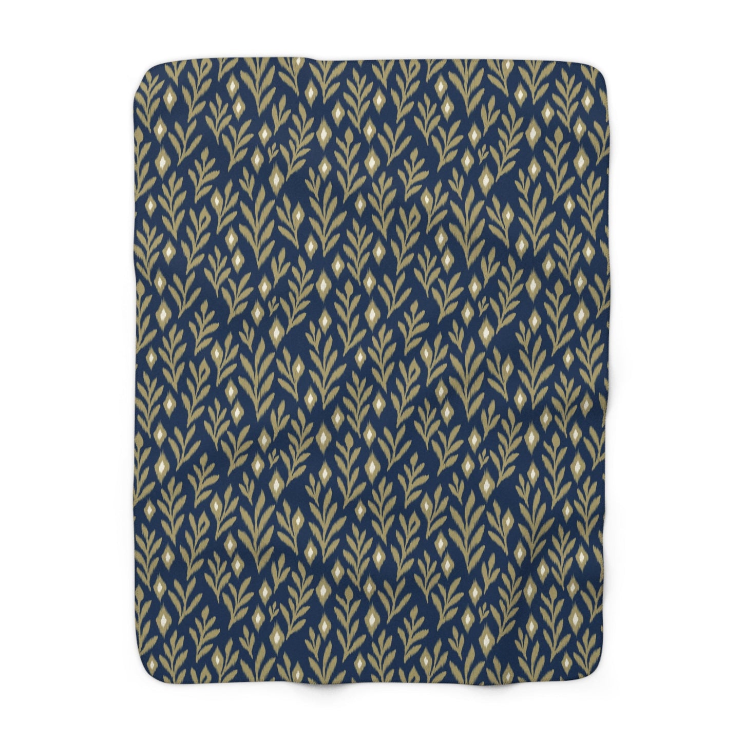 Sherpa Blanket | Blue & Gold | Laurel