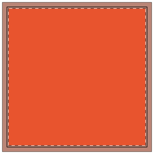 Napkin 4-set | Gainesville, Florida | Light (Orange)