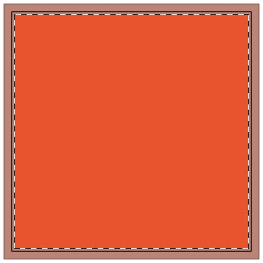 Napkin 4-set | Bright Blue & Orange | Light (Orange)