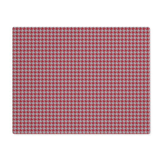 Placemat | Red & Gray | Houndstooth