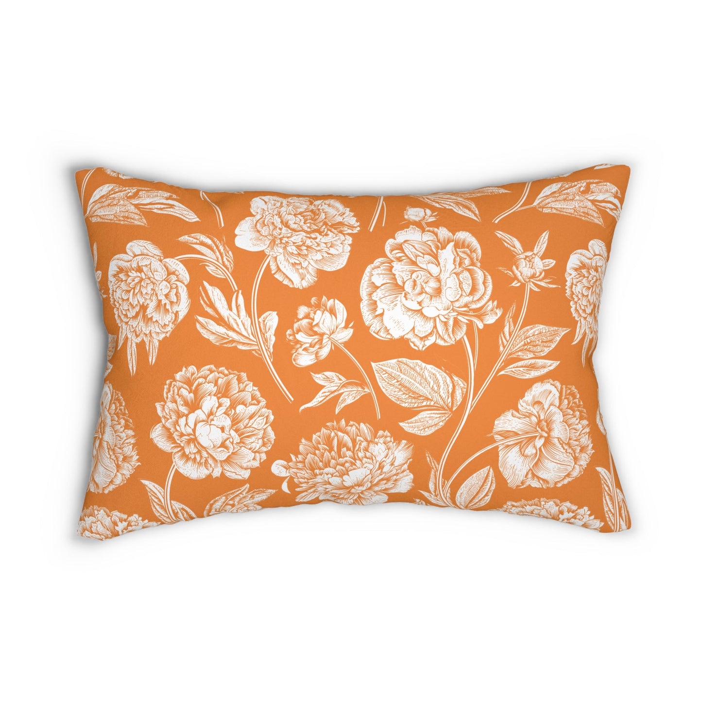 Pillow | Orange & White | Peony