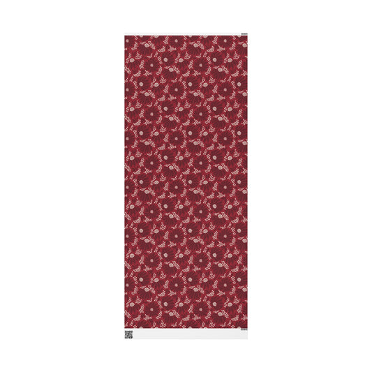 Gift Wrap | Maroon & White | Bellis