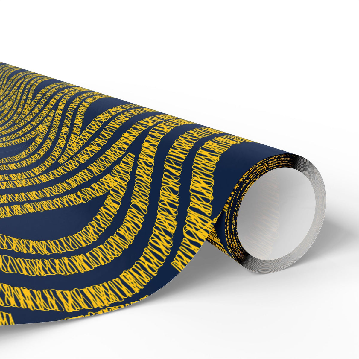Gift Wrap | Yellow & Blue | Ogee